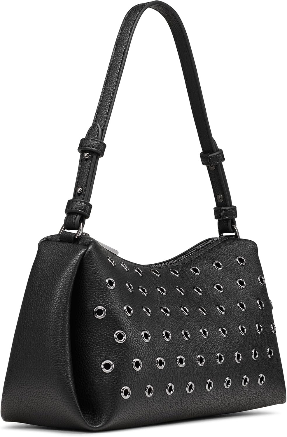 image:imageDKNY Womens Remy Printed Shoulder BagBlackGunmetal