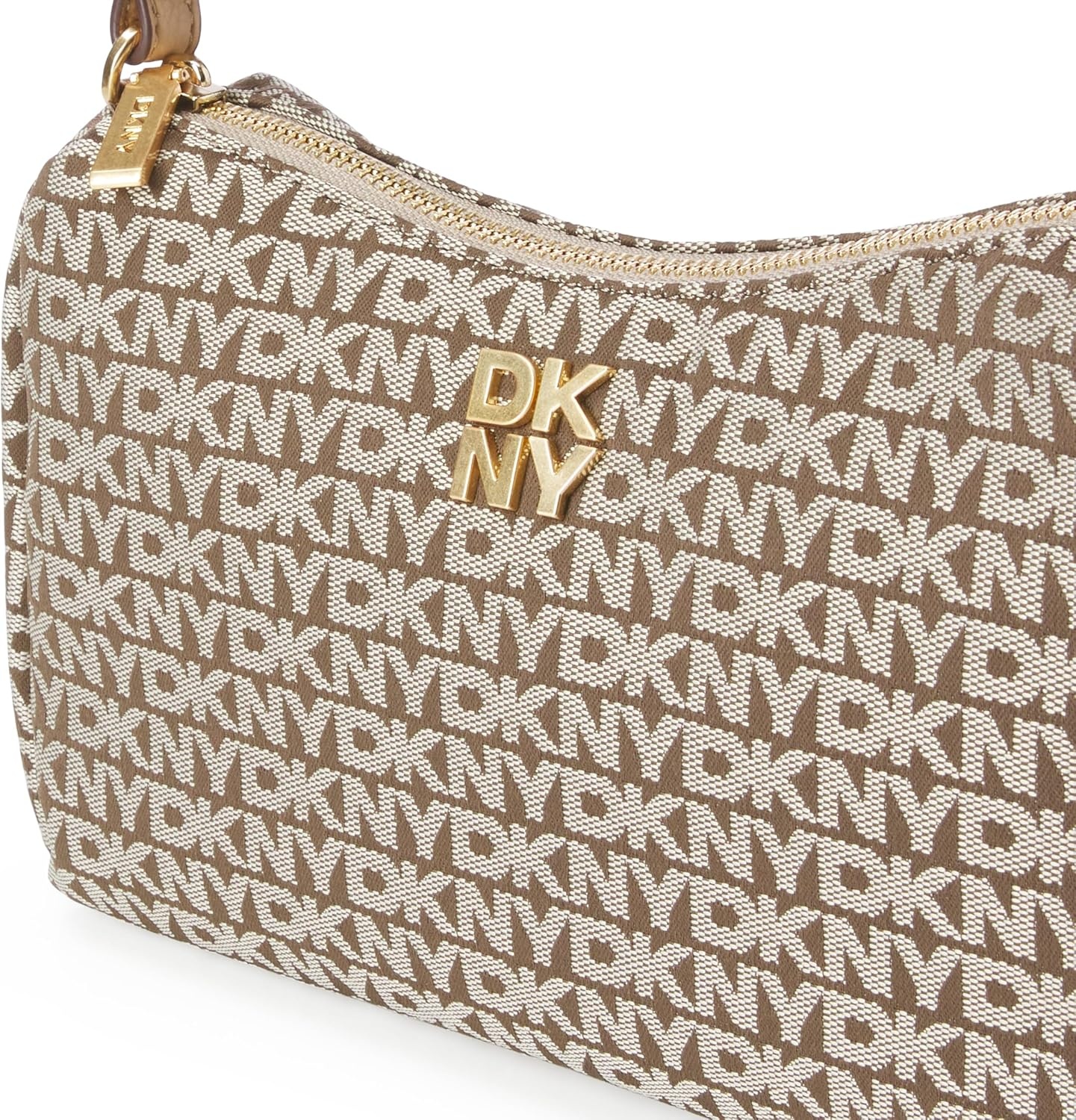 image:imageDKNY Womens Remy Printed Shoulder BagChinoCappuccino