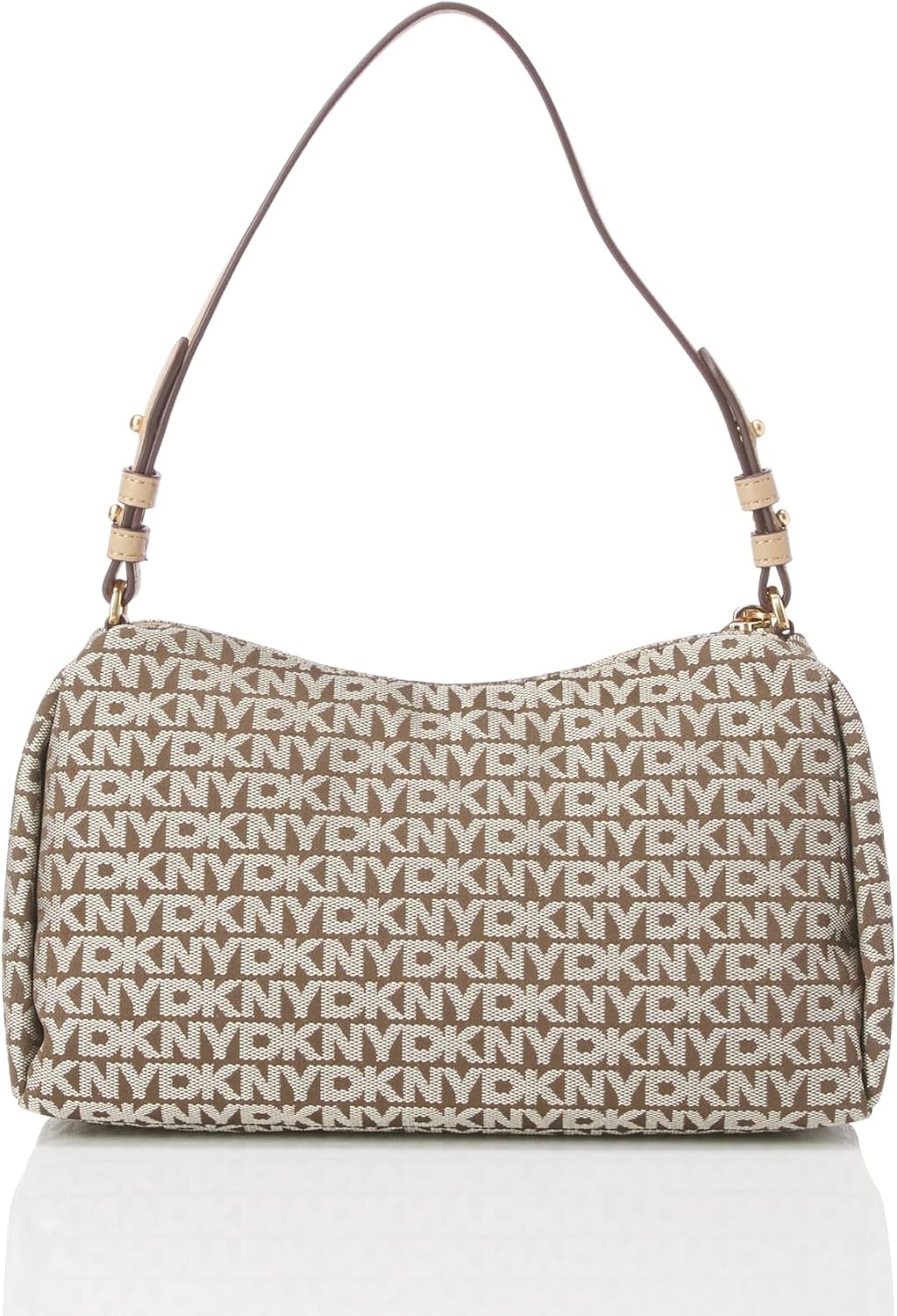image:imageDKNY Womens Remy Printed Shoulder BagChinoCappuccino