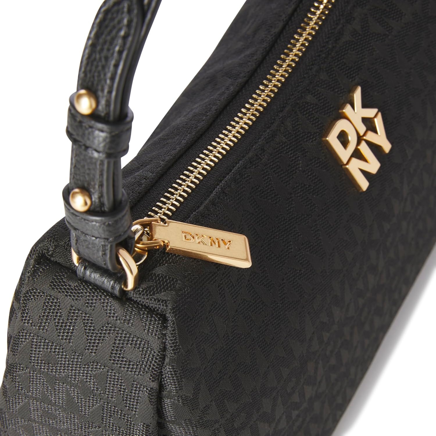 image:imageDKNY Womens Remy Printed Shoulder BagJet BlackBlack Combo