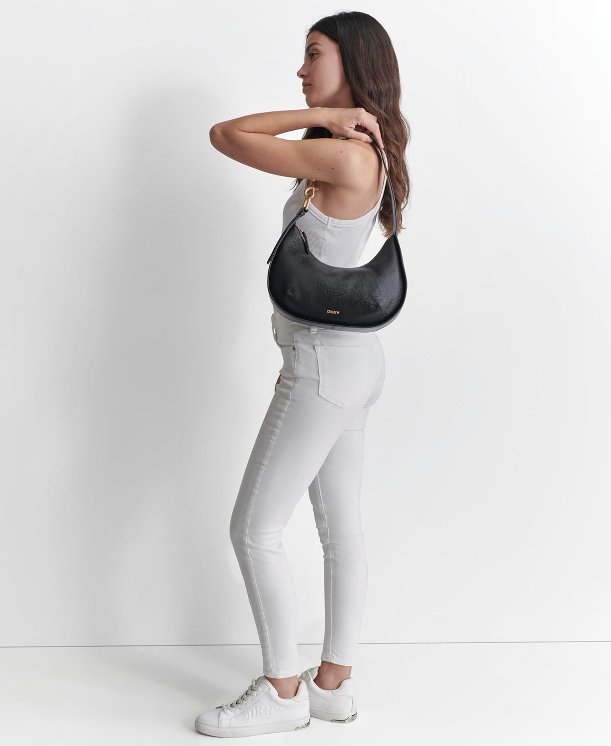 image:imageDKNY Womens Thyme Hobo BagBlackGold