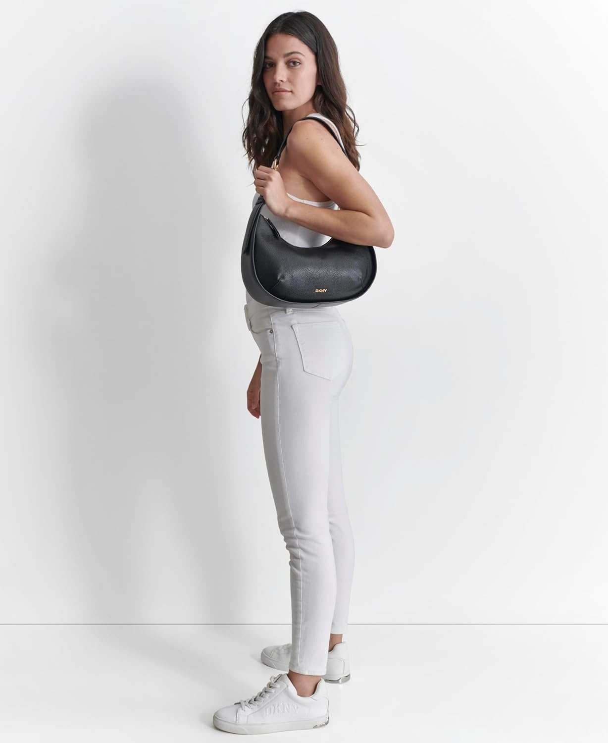 image:imageDKNY Womens Thyme Hobo BagBlackGold