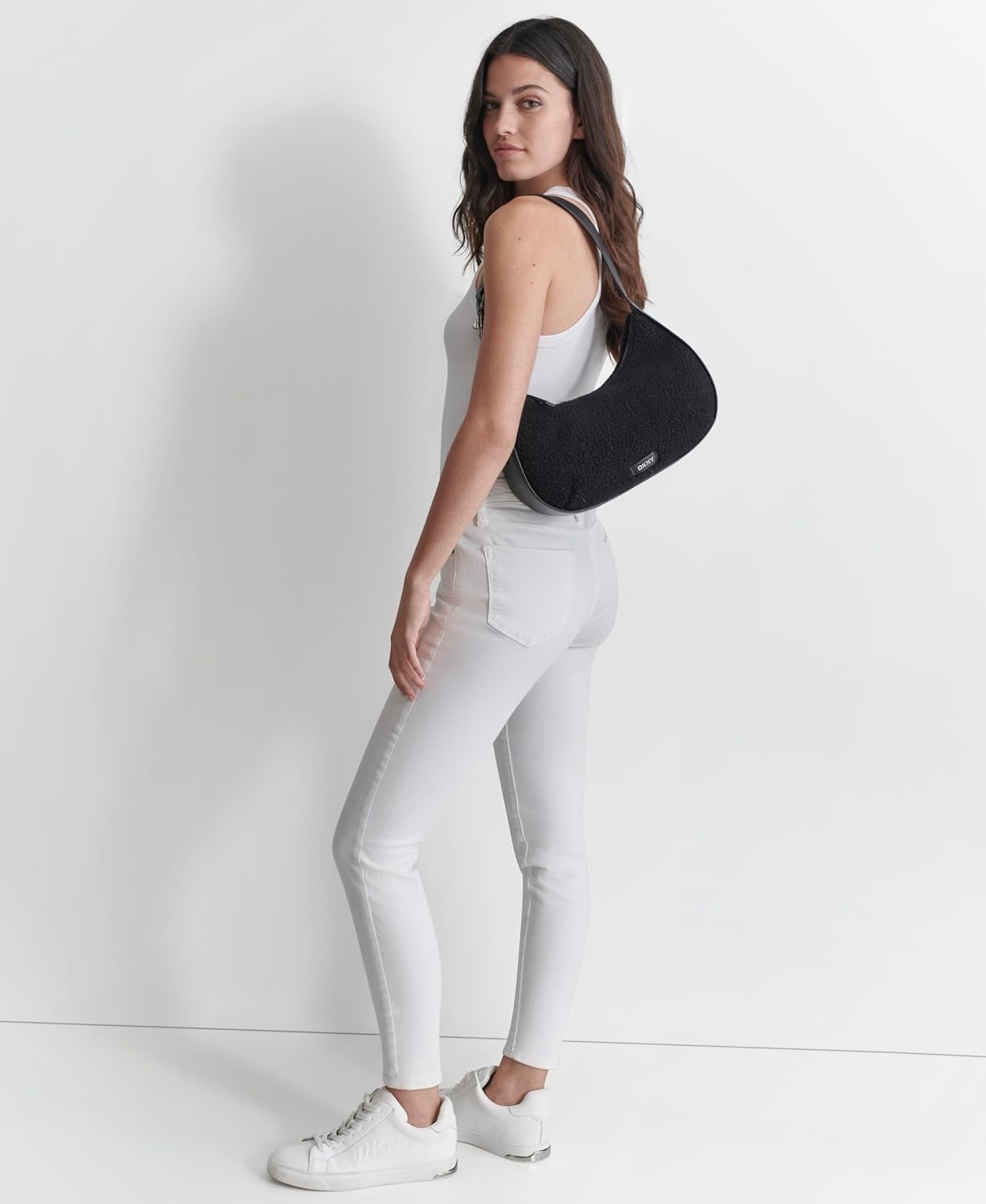 image:imageDKNY Womens Thyme Hobo BagBlackGunmetal