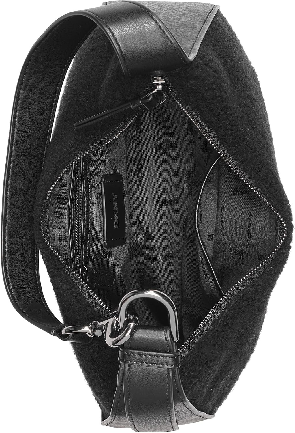 image:imageDKNY Womens Thyme Hobo BagBlackGunmetal