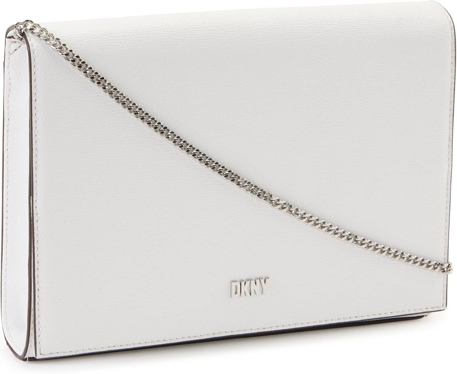 image:imageDKNY Womens Twiggy Clutch Crossbody BagOptic White