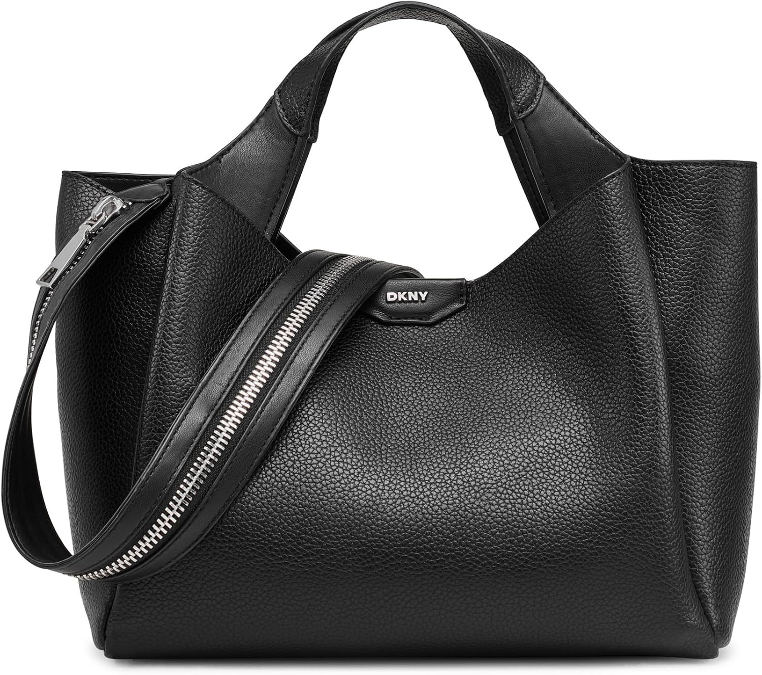 image:imageDKNY Womens Willa Top Handle SatchelBlackSilver