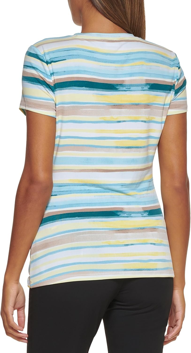 image:imageDKNY womens Dkny Women Side Knot TopEucalyptus Combo