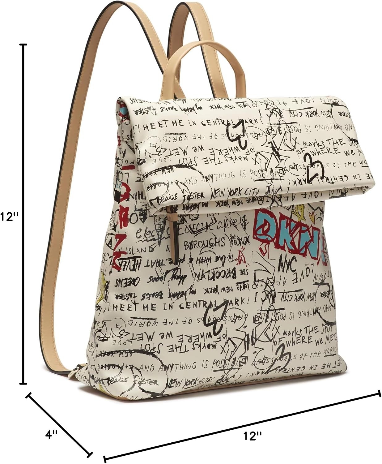image:imageDKNY womens Handbags BACKPACKDNMBLACKMEDIUMWhiteGray