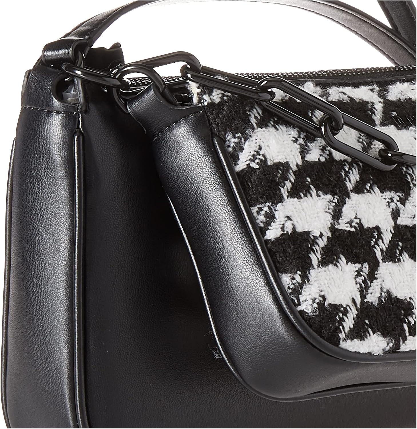 image:imageLexi Double Demi Crossbody LegacyBlackWhite Houndstooth
