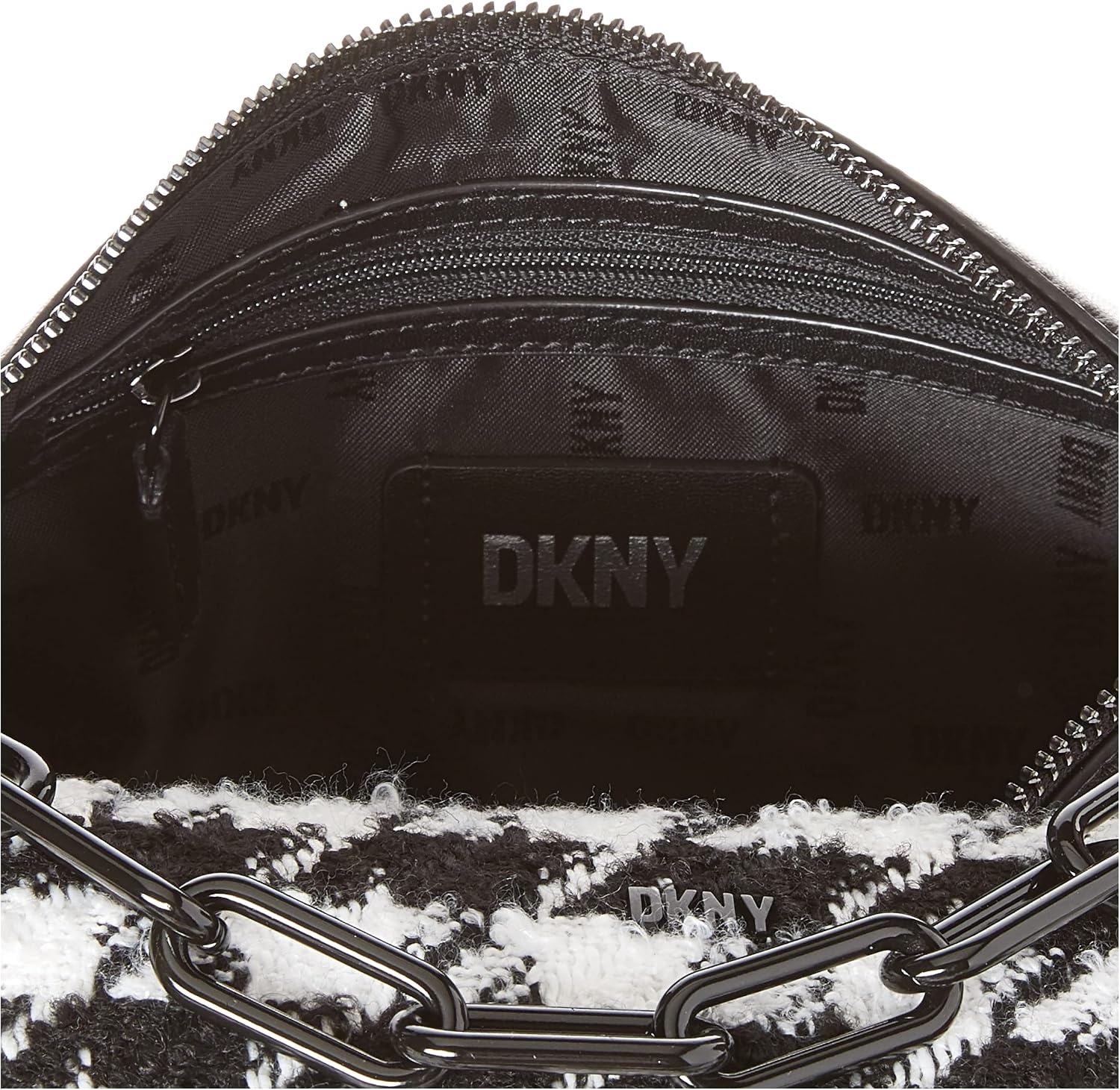 image:imageLexi Double Demi Crossbody LegacyBlackWhite Houndstooth