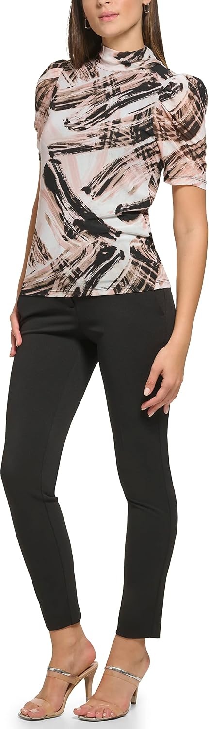 image:imageWomens Half Sleeve Crew Neck BlouseRose Multi