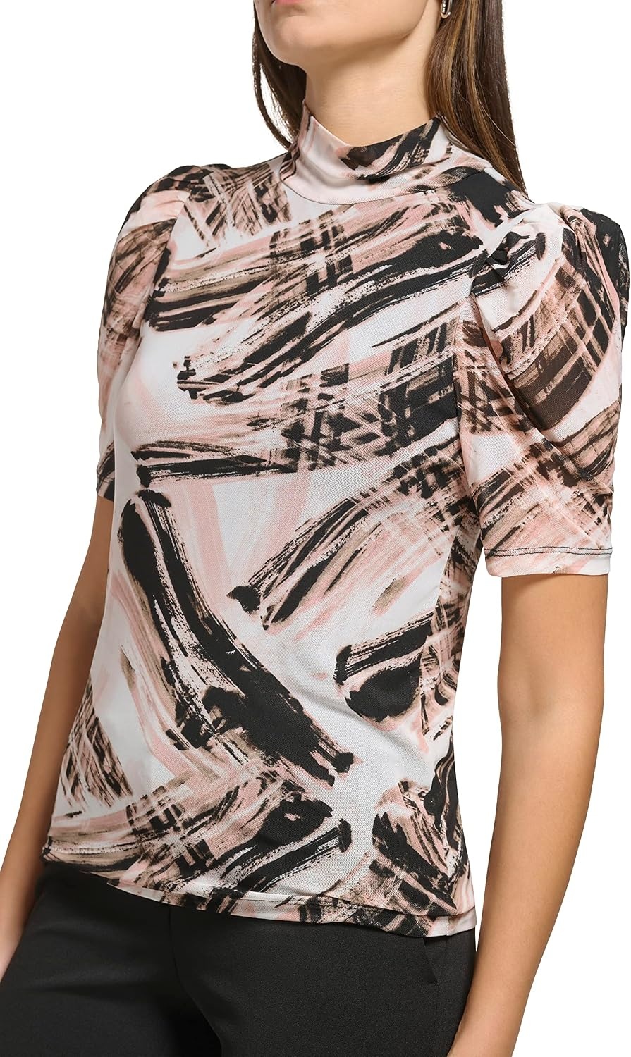 image:imageWomens Half Sleeve Crew Neck BlouseRose Multi