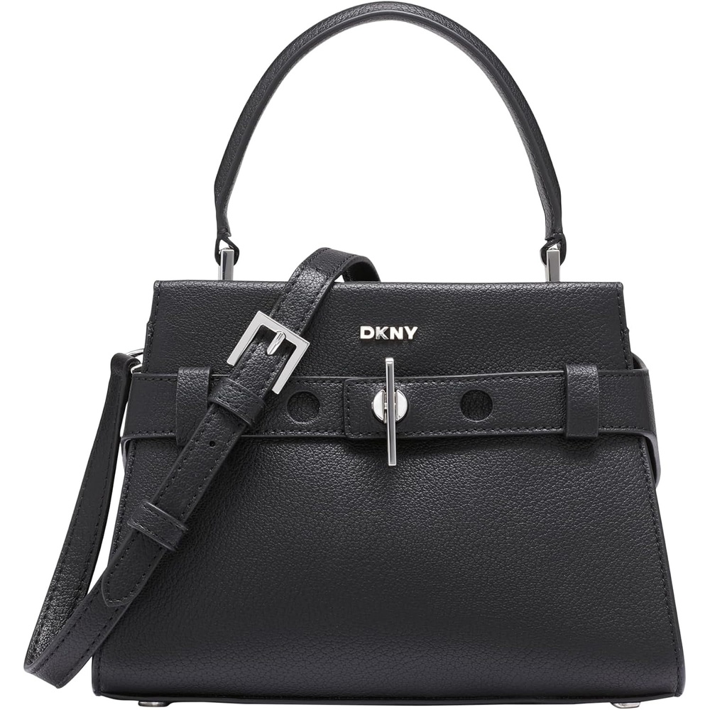 image:imageDKNY Womens Bleeker Small SatchelBlackSilver