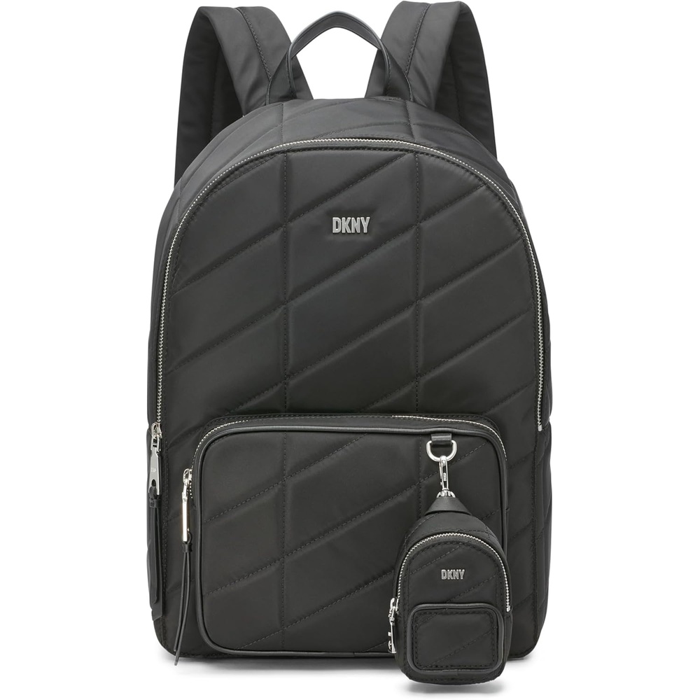 image:imageDKNY Womens Bodhi BackpackBLACKSILVER1SZBlackSilver