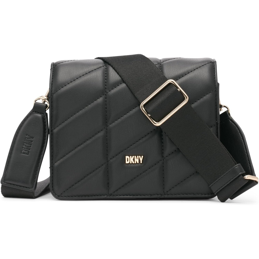 image:imageDKNY Womens Bodhi Square CrossbodyBlackGold