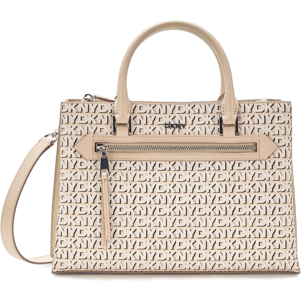 image:imageDKNY Womens Bryant Ave Small Satchel CrossbodyLight Taupe