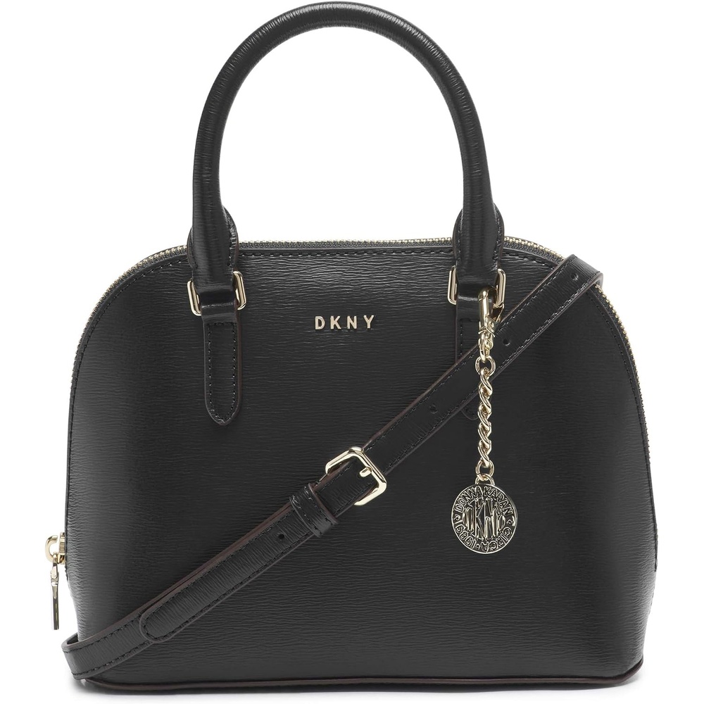 image:imageDKNY Womens Bryant Dome SatchelBlackGold Legacy