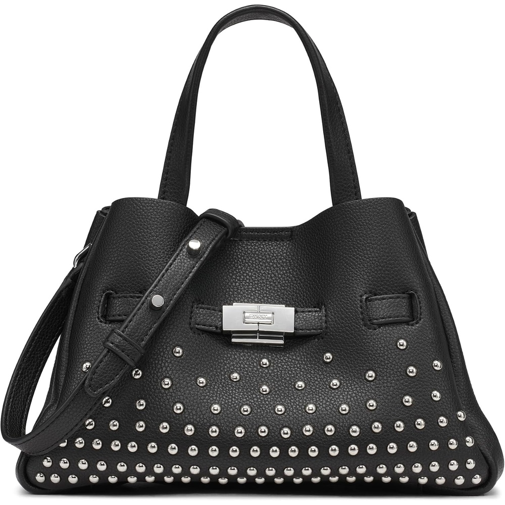 image:imageDKNY Womens Bryar Small Satchel BagBlackSilver