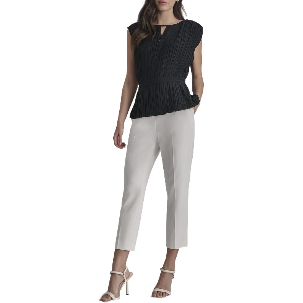 image:imageDKNY Womens Cap Sleeve Business Casual BlouseNoir