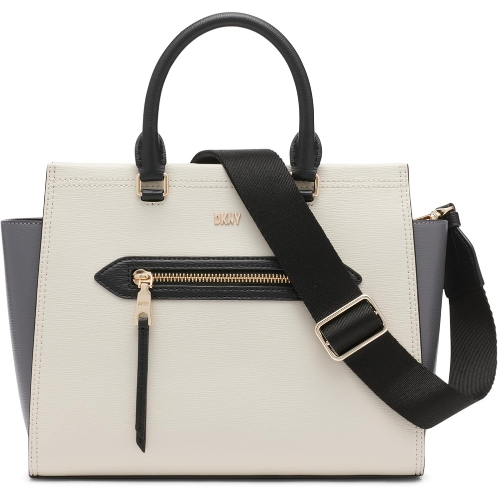 image:imageDKNY Womens Chelsea SatchelBlackCoalPebble