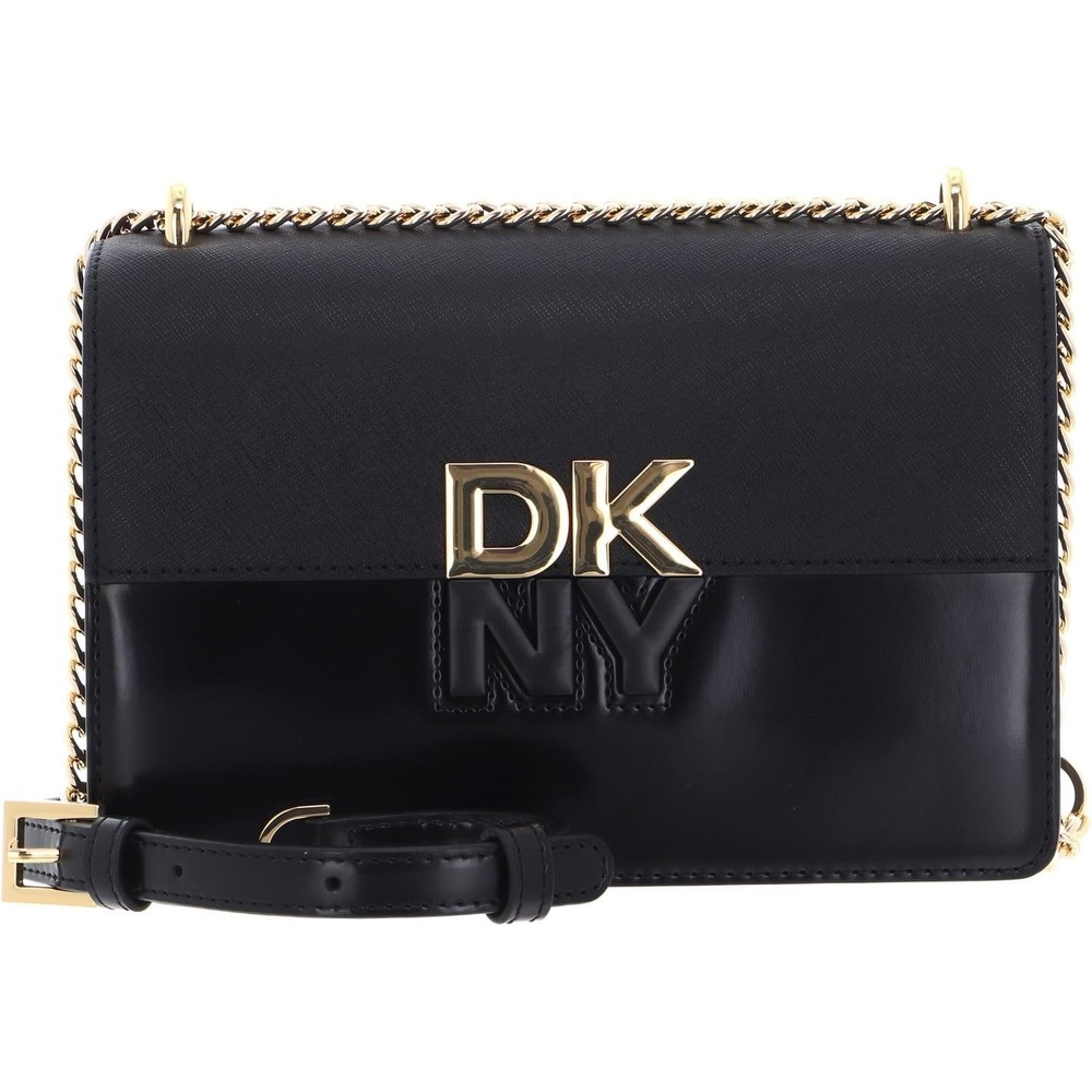 image:imageDKNY Womens Echo Chain CrossbodyBlackGold