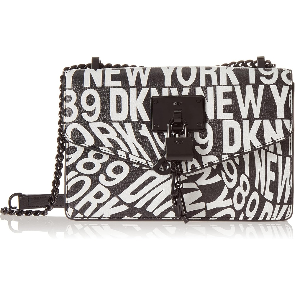 image:imageDKNY Womens Elissa Small Shoulder Bag with Logo CharmBlack Multi Legacy