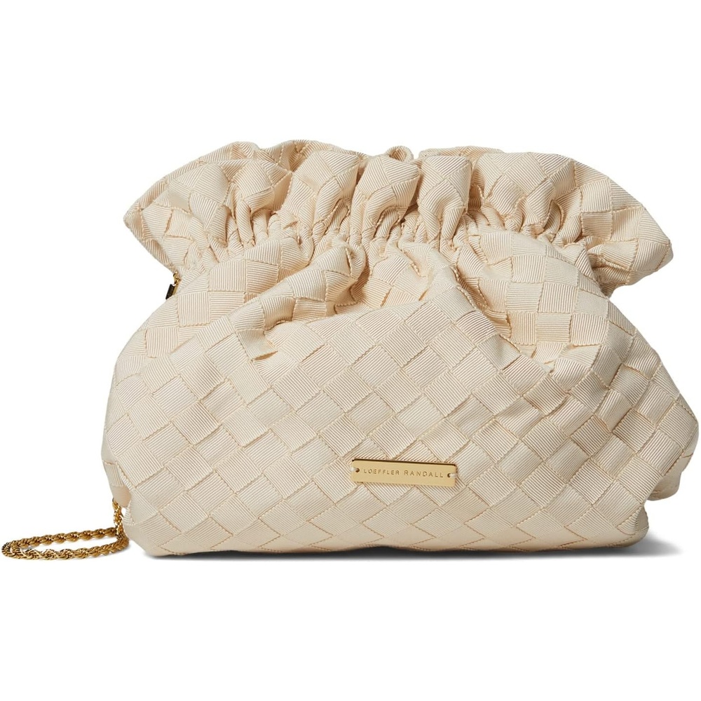 image:imageDKNY Womens Elissa Small Shoulder Bag with Logo CharmBlackSilver
