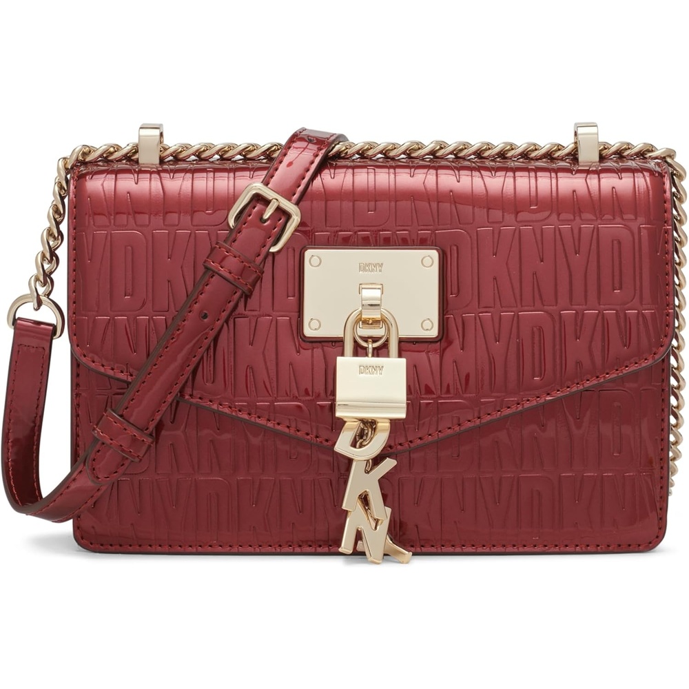 image:imageDKNY Womens Elissa Small Shoulder Bag with Logo CharmScarlet Legacy