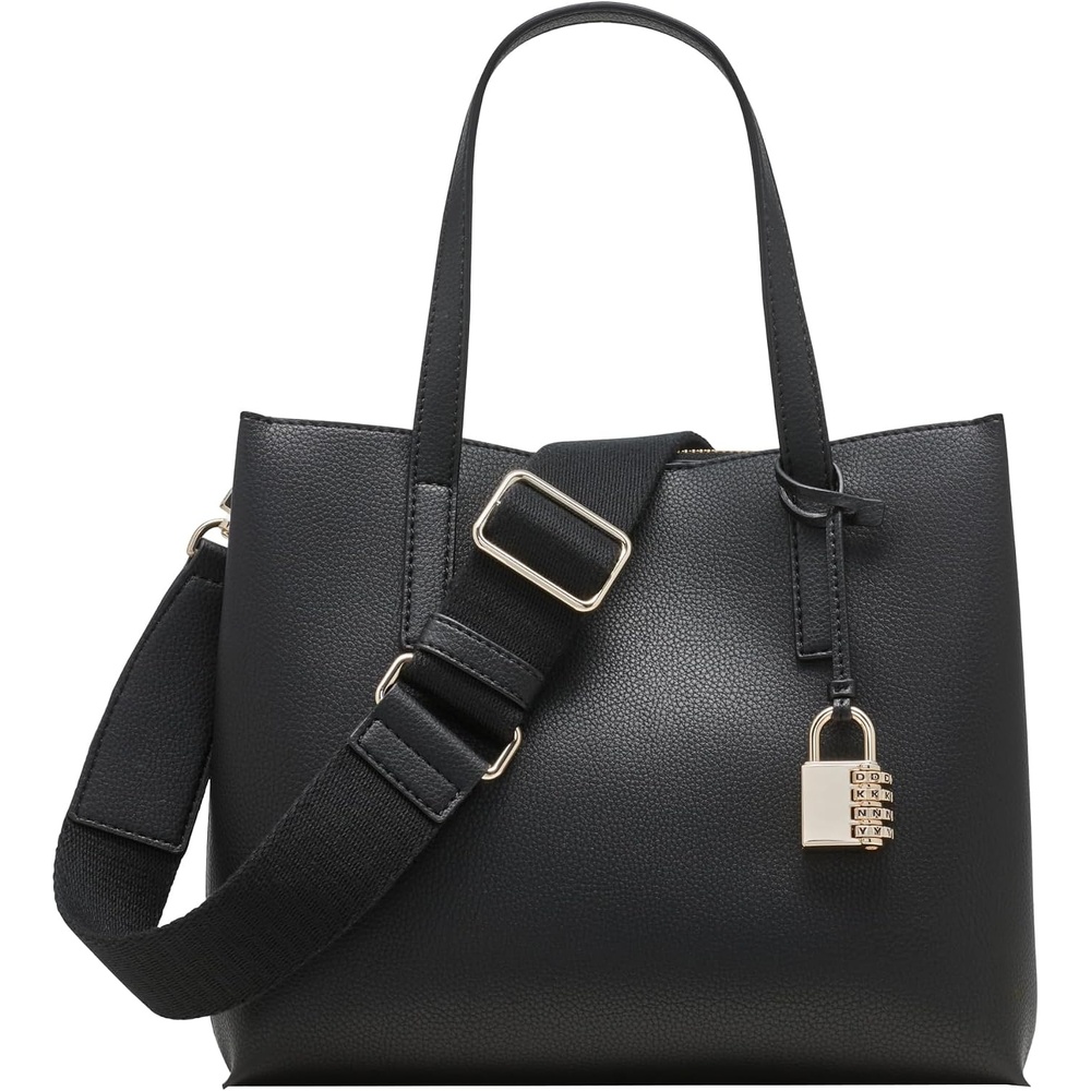 image:imageDKNY Womens Farah Medium SatchelBlackGold