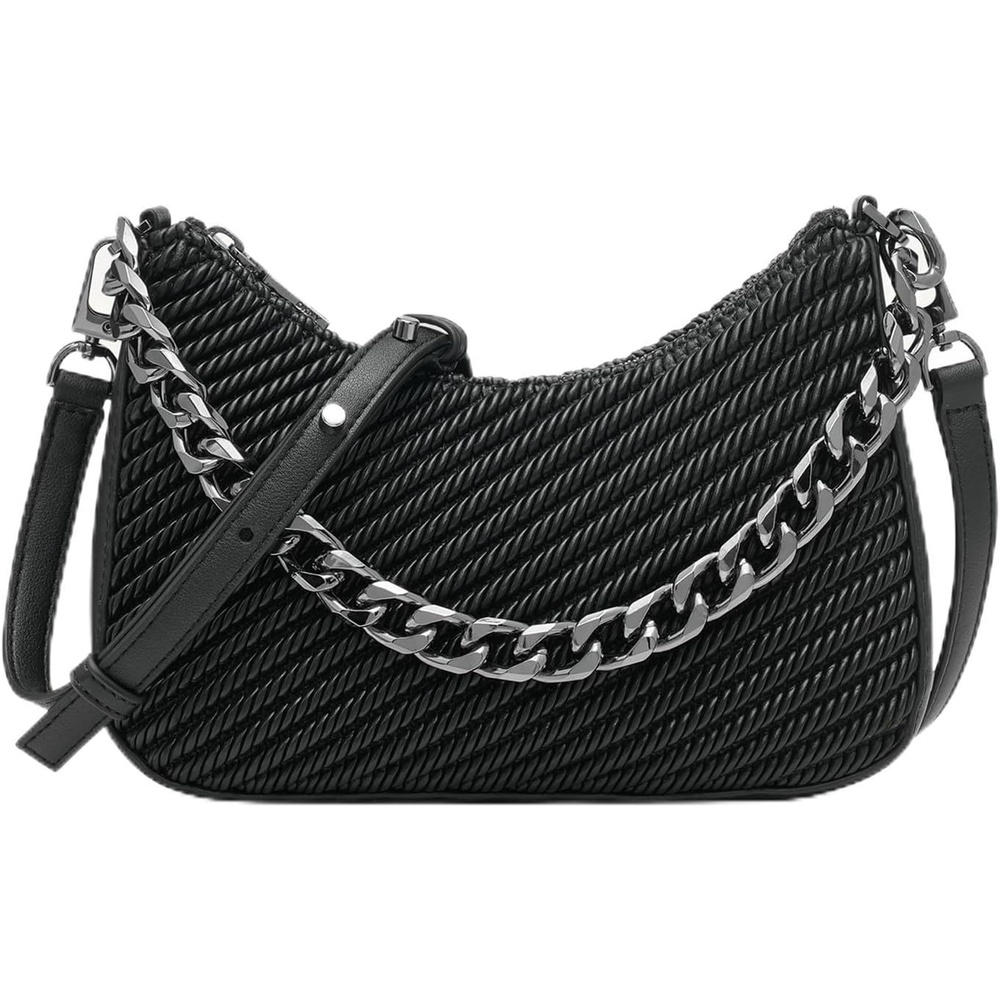 image:imageDKNY Womens Jenna Demi CrossbodyBlackGunmetal
