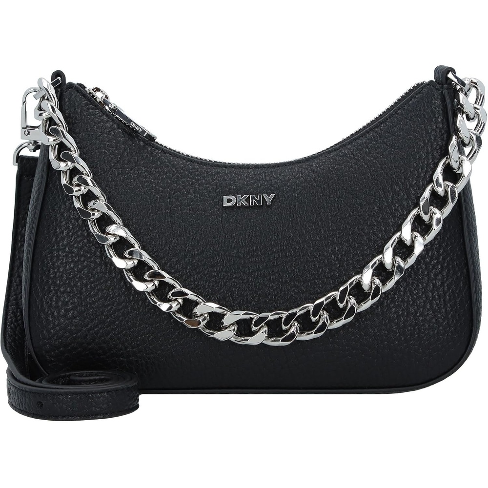 image:imageDKNY Womens Jenna Demi CrossbodyBlackSilver Combo