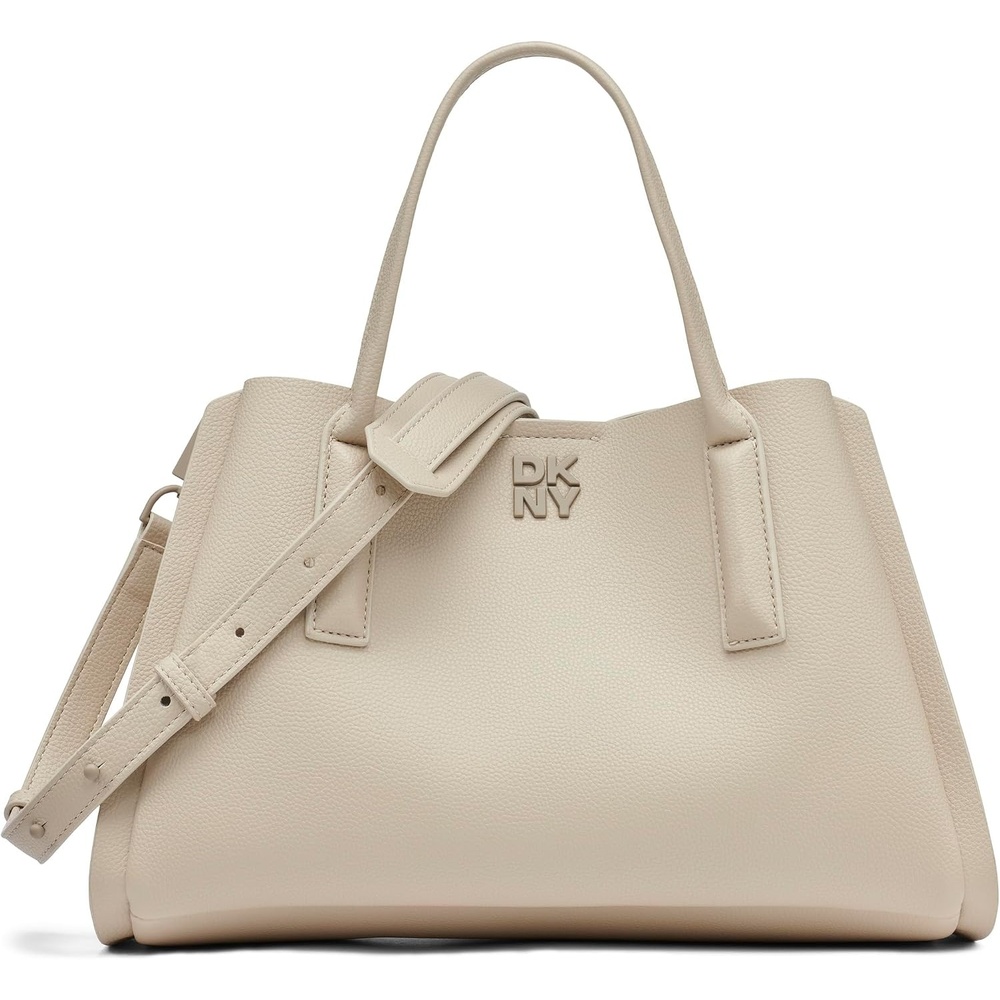 image:imageDKNY Womens Josie Satchel Bag With Adjustable StrapLight Taupe