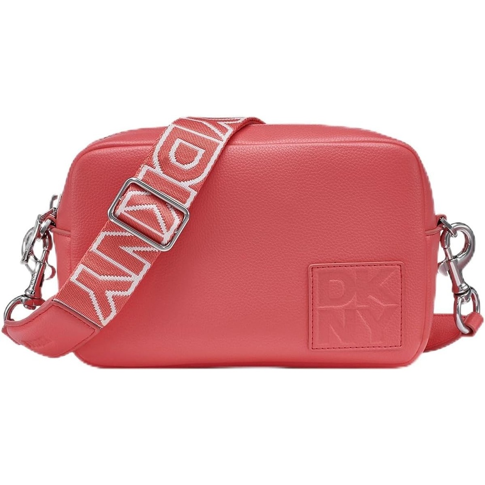 image:imageDKNY Womens Kenza Camera CrossbodyCoral Crush
