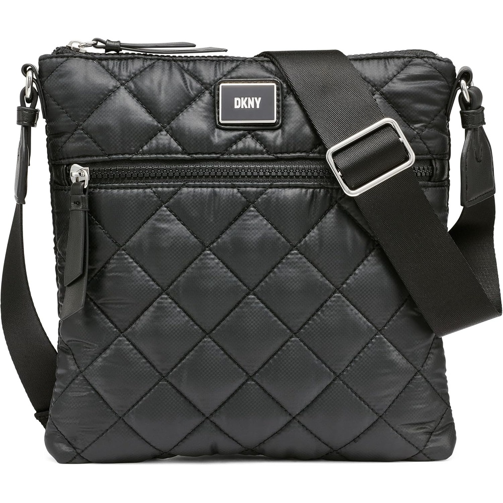 image:imageDKNY Womens Lyla Quilted Crossbody BagBlackBlack