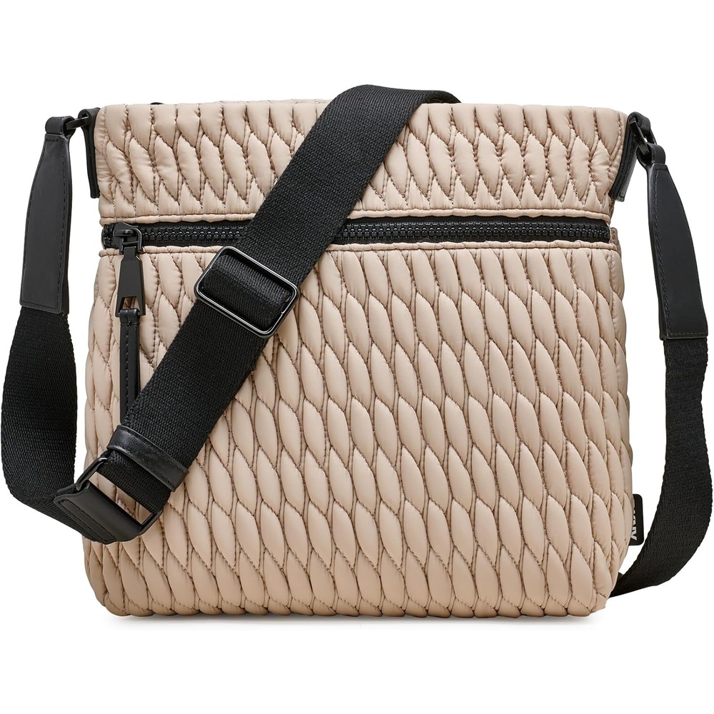 image:imageDKNY Womens Mack Nylon CrossbodyLight Khaki