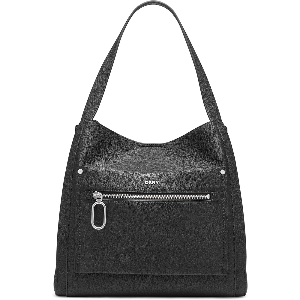 image:imageDKNY Womens Nala Hobo BagBlackSilver