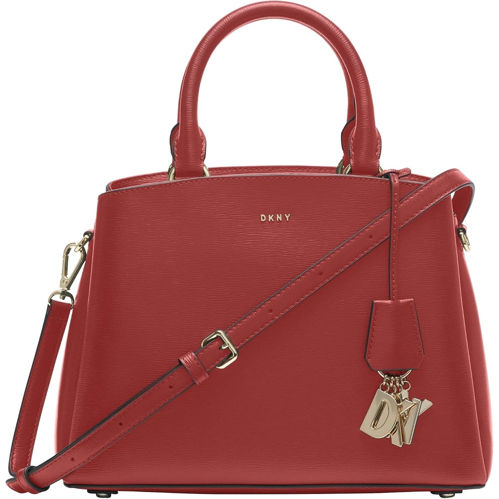 image:imageDKNY Womens Paige Medium Satchel with Adjustable StrapBright Red
