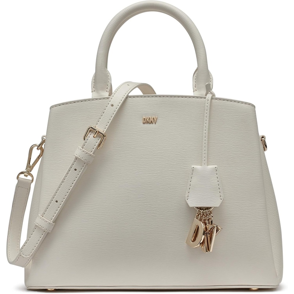image:imageDKNY Womens Paige Medium Satchel with Adjustable StrapMarshmallow