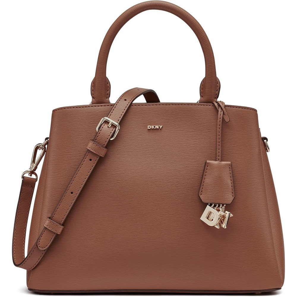 image:imageDKNY Womens Paige Medium Satchel with Adjustable StrapSaddle
