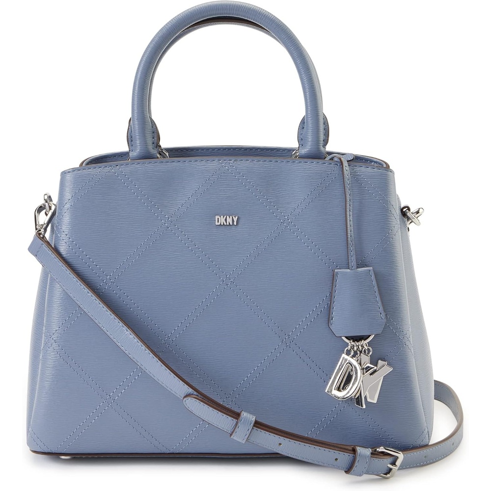 image:imageDKNY Womens Paige Medium Satchel with Adjustable StrapSteel Blue