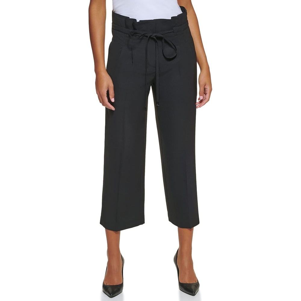 image:imageDKNY Womens Paperbag Waist PantMidnight