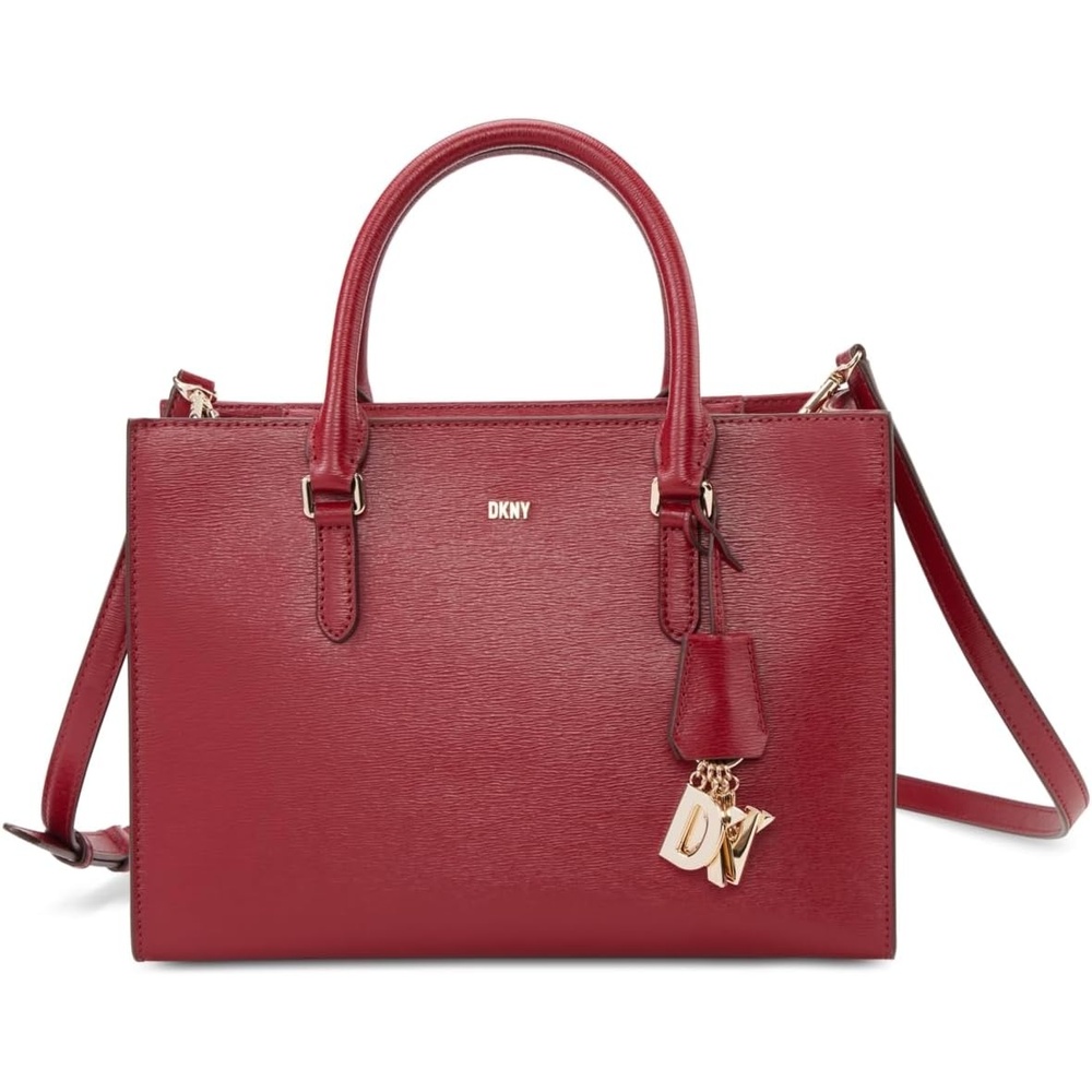 image:imageDKNY Womens Perri Satchel with Logo CharmScarlet
