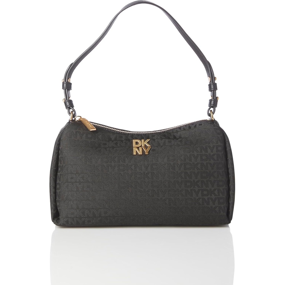 image:imageDKNY Womens Remy Printed Shoulder BagJet BlackBlack Combo