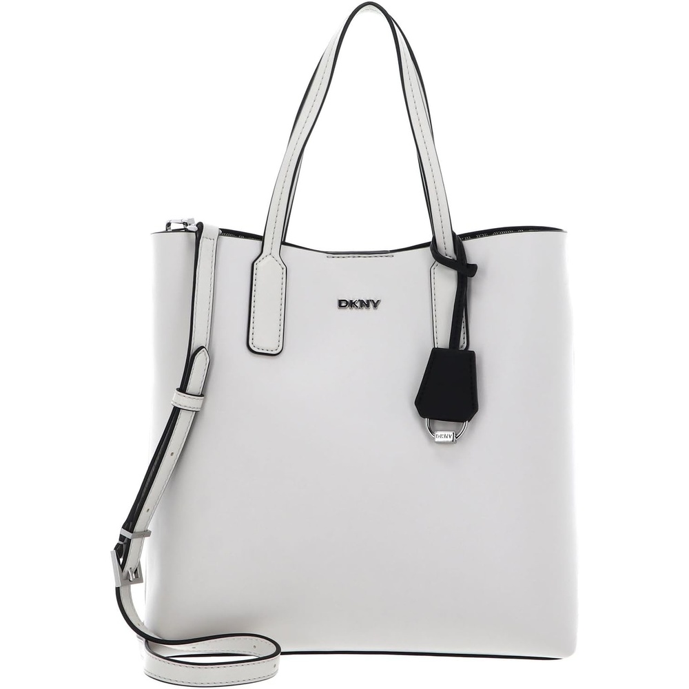 image:imageDKNY Womens Saige Medium Tote CrossbodyPebbleBlack