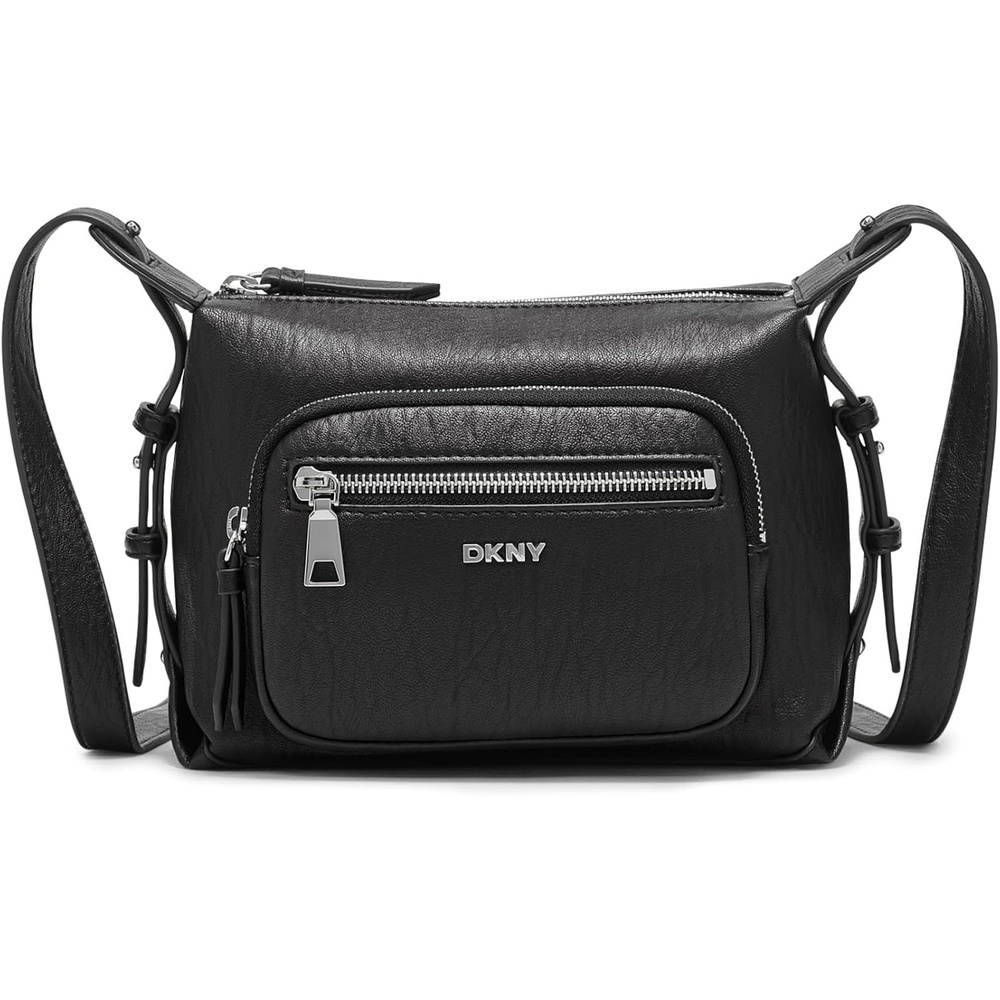 image:imageDKNY Womens Shar CrossbodyBlackSilver