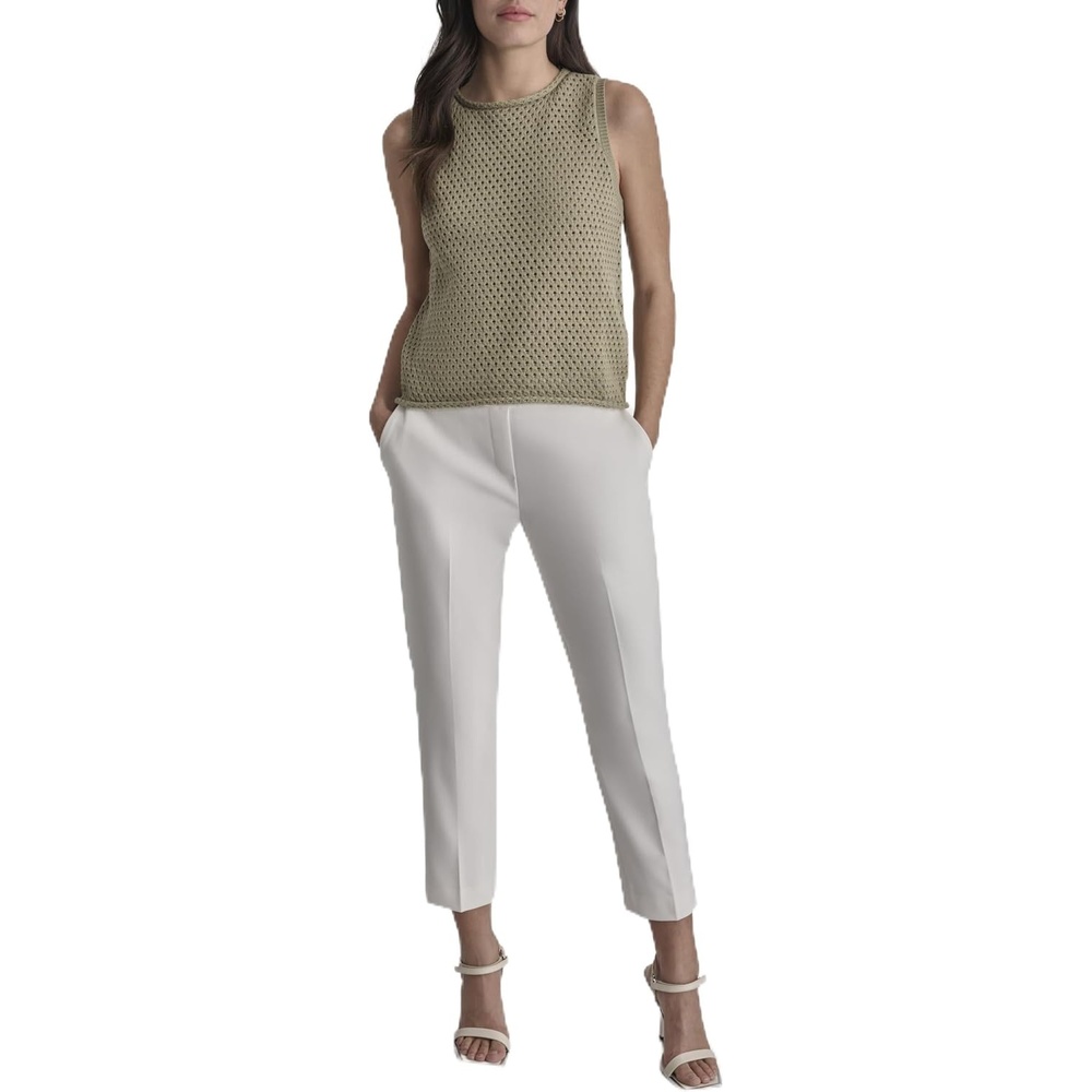 image:imageDKNY Womens Sleeveless Tank Top BlouseLight Fatigue