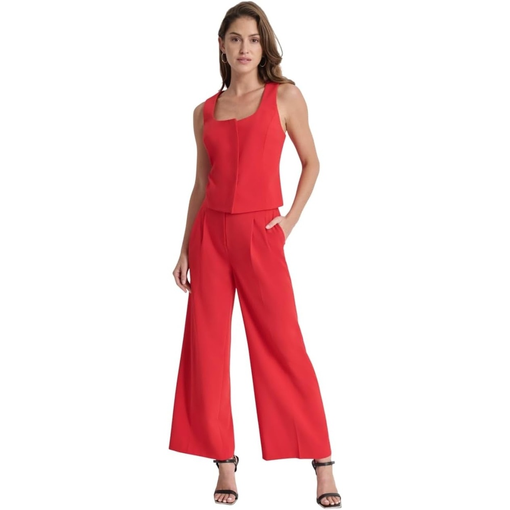 image:imageDKNY Womens Tailored Bustier TopRed Light