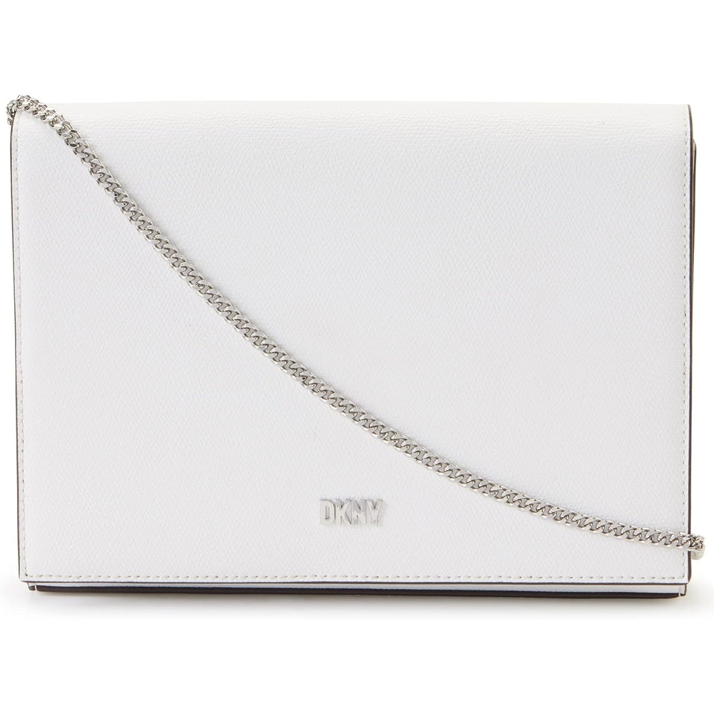image:imageDKNY Womens Twiggy Clutch Crossbody BagOptic White