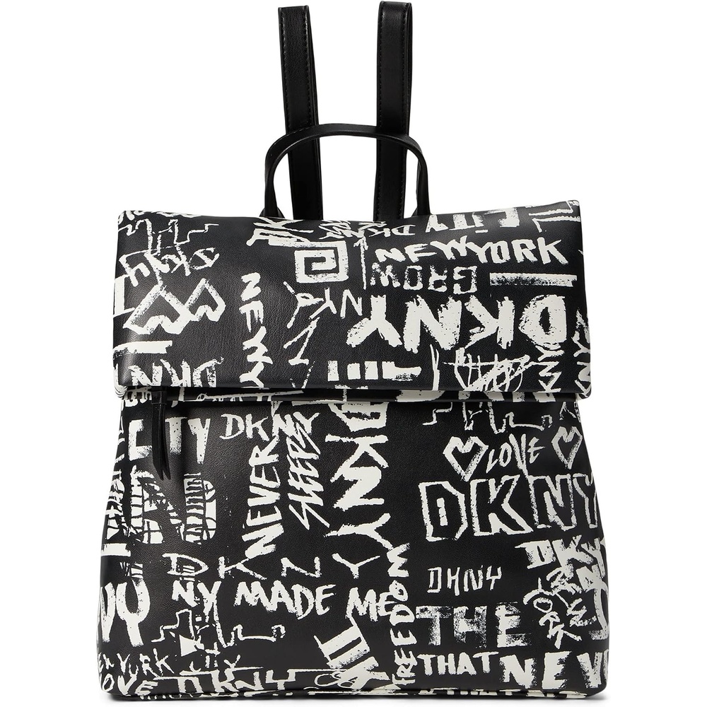 image:imageDKNY womens Handbags BACKPACKDNMBLACKMEDIUMBlackWhite Legacy