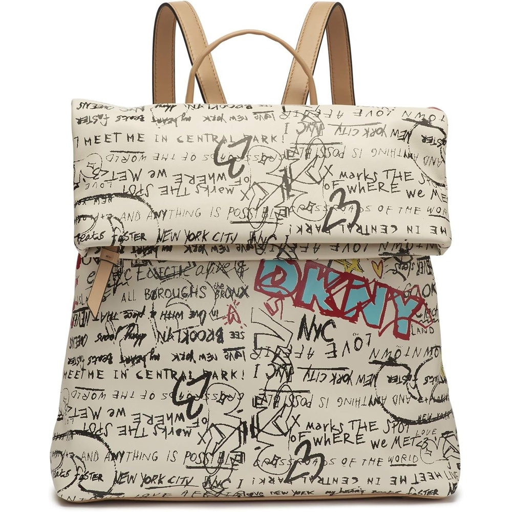 image:imageDKNY womens Handbags BACKPACKDNMBLACKMEDIUMWhiteGray